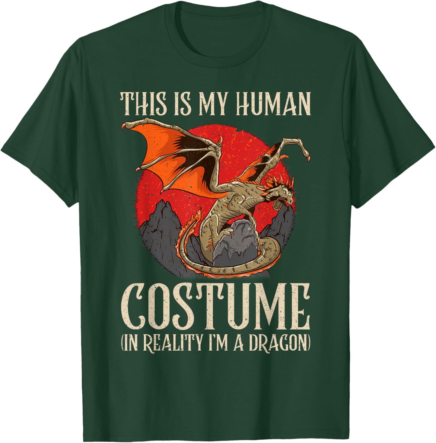 Dragon Lovers Choose to Be a Dragon Horror Costume T-Shirt - T-Shirt | Forest