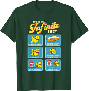 Funny Math Infinite Energy Cat And Mechanical Engineering T-Shirt - T-Shirt | Forest