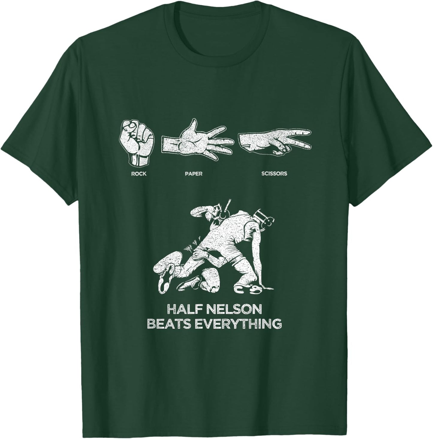Rock Paper Scissors USA Wrestling for Boys, Men & Girls T-Shirt - T-Shirt | Forest