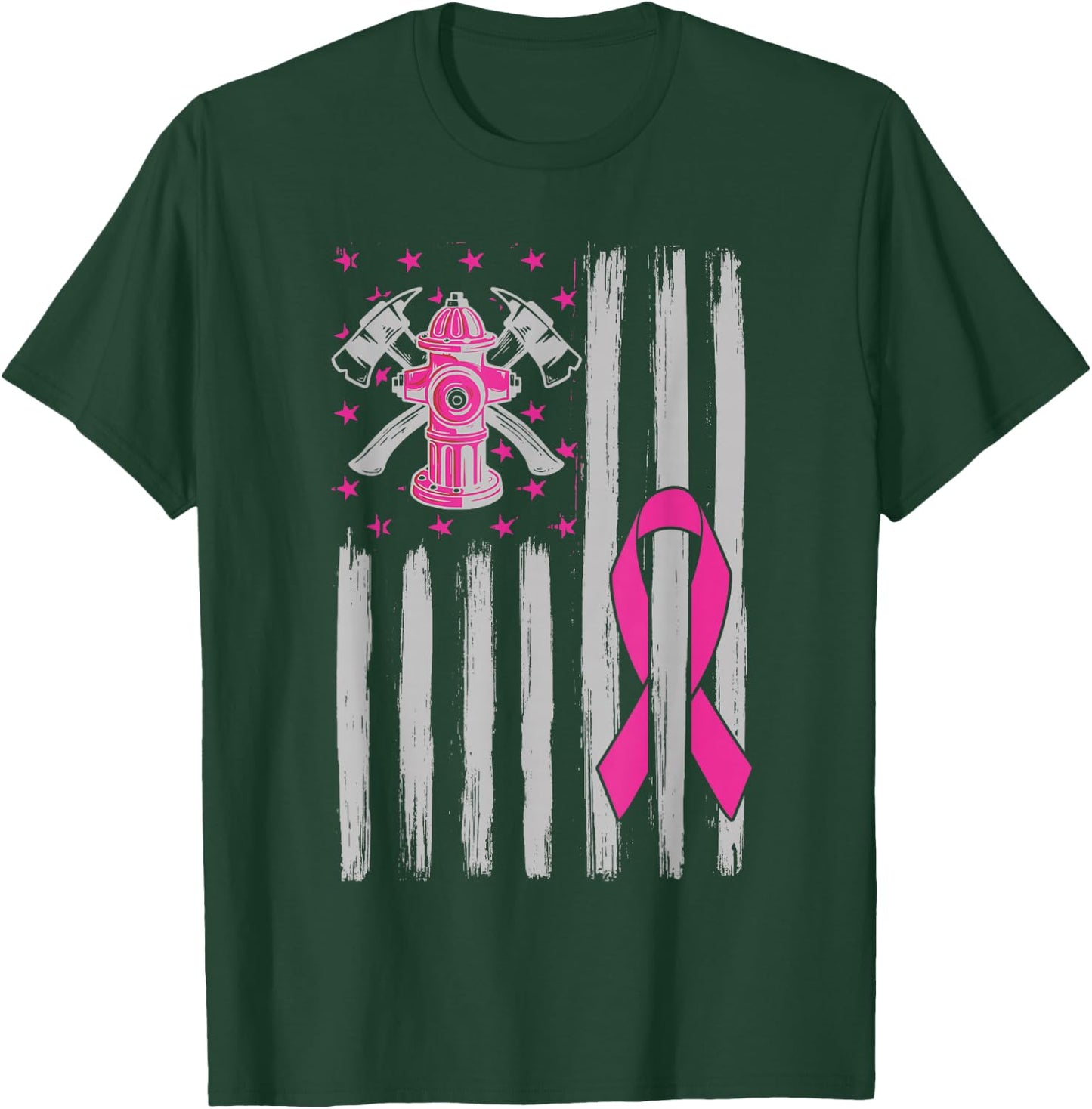 Firefighter Cancer Awareness Month T-Shirt - T-Shirt | Forest