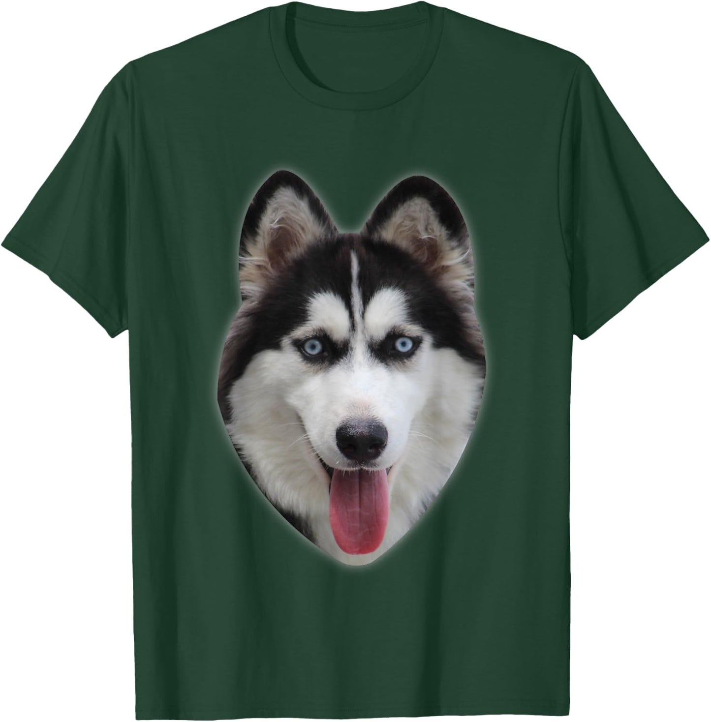 Siberian Husky Designs Siberian Husky - Men's Adult Black Short Sleeve Classic Fit - Small T-Shirt - T-Shirt | Forest