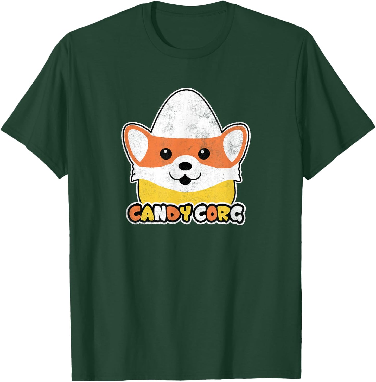 Candy Corn Corgi Halloween Dog Candy Corg Men Women Kids T-Shirt - T-Shirt | Forest