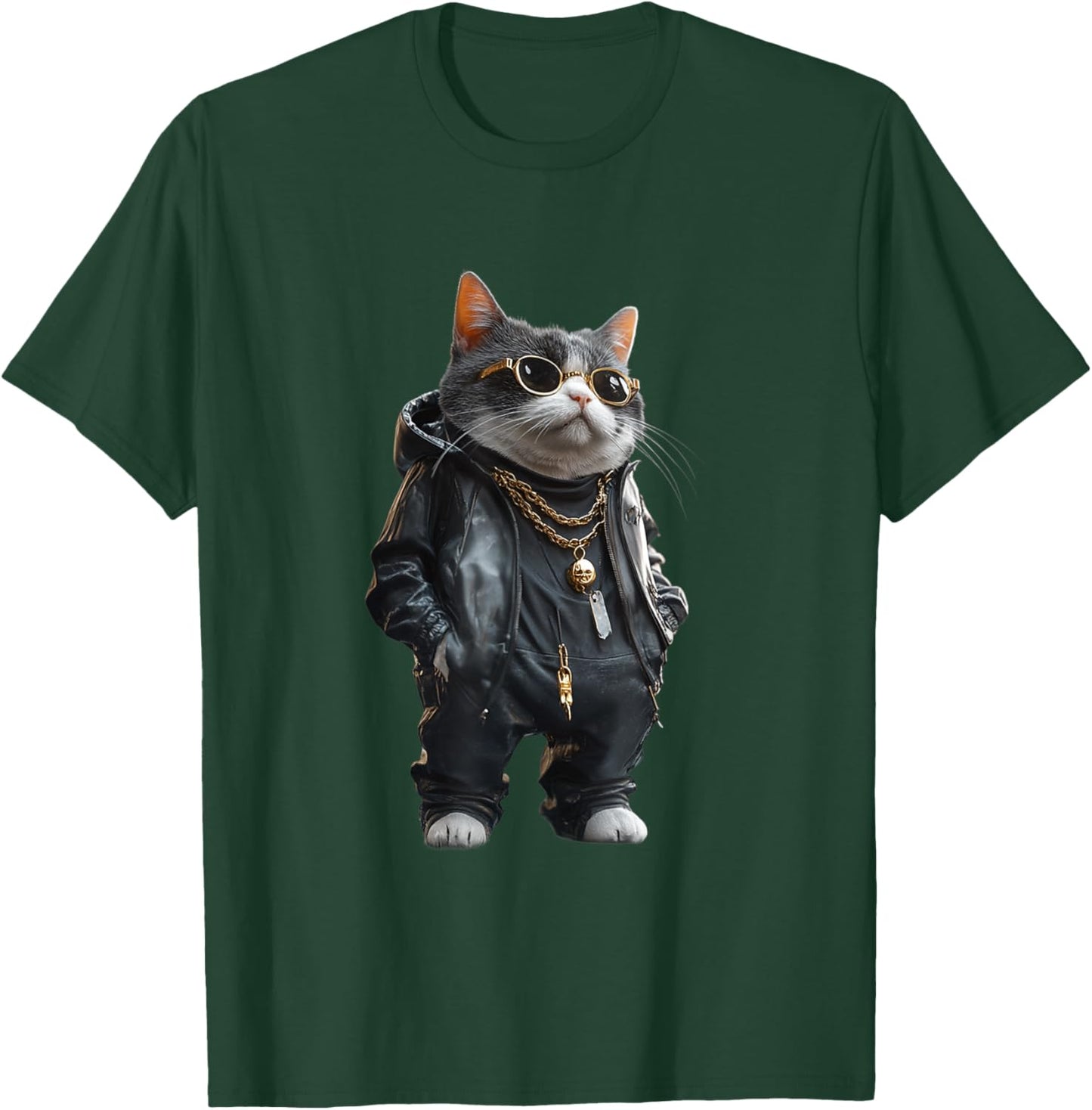 Thug Gangster Life Cat For Hip Hop Fans Meme and Cat lovers T-Shirt - T-Shirt | Forest