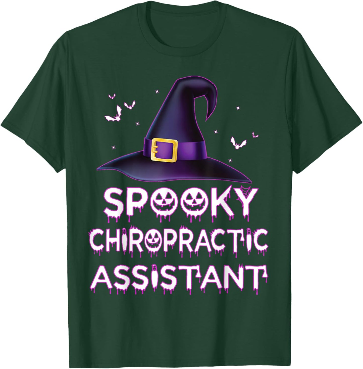 Spooky Chiropractic Assistant Halloween Costume 2023 Chiro T-Shirt - T-Shirt | Forest