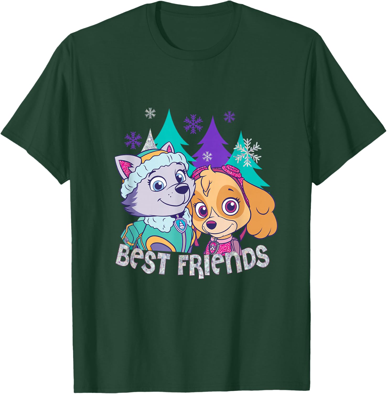 Paw Patrol Skye And Everest Best Friends T-Shirt - T-Shirt | Forest