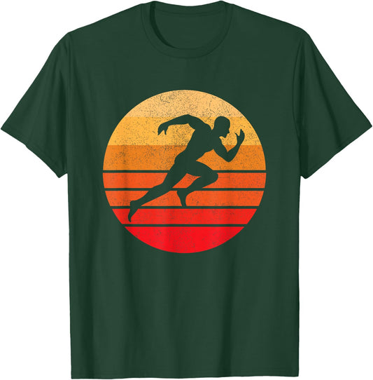 Sprinting, Sprinter Silhouette T-Shirt - T-Shirt | Forest
