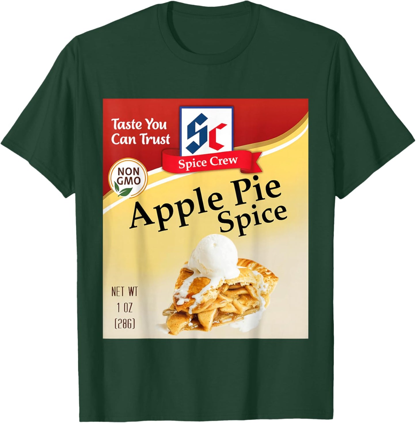Apple Pie Spice Condiment Costume Holiday Spice Costumes T-Shirt - T-Shirt | Forest