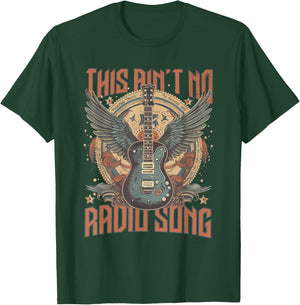 Radio Song | Mockingbird Crow Country Music T-Shirt - T-Shirt | Forest