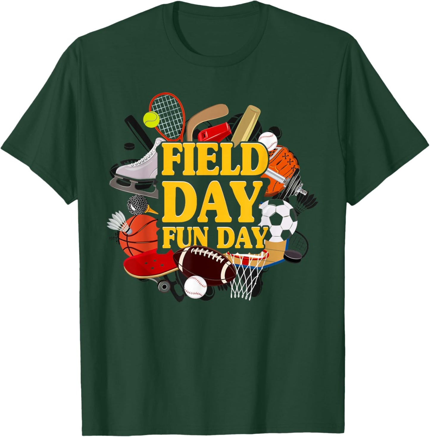 Field Day Kids Teacher School Sport T-Shirt - T-Shirt | Forest