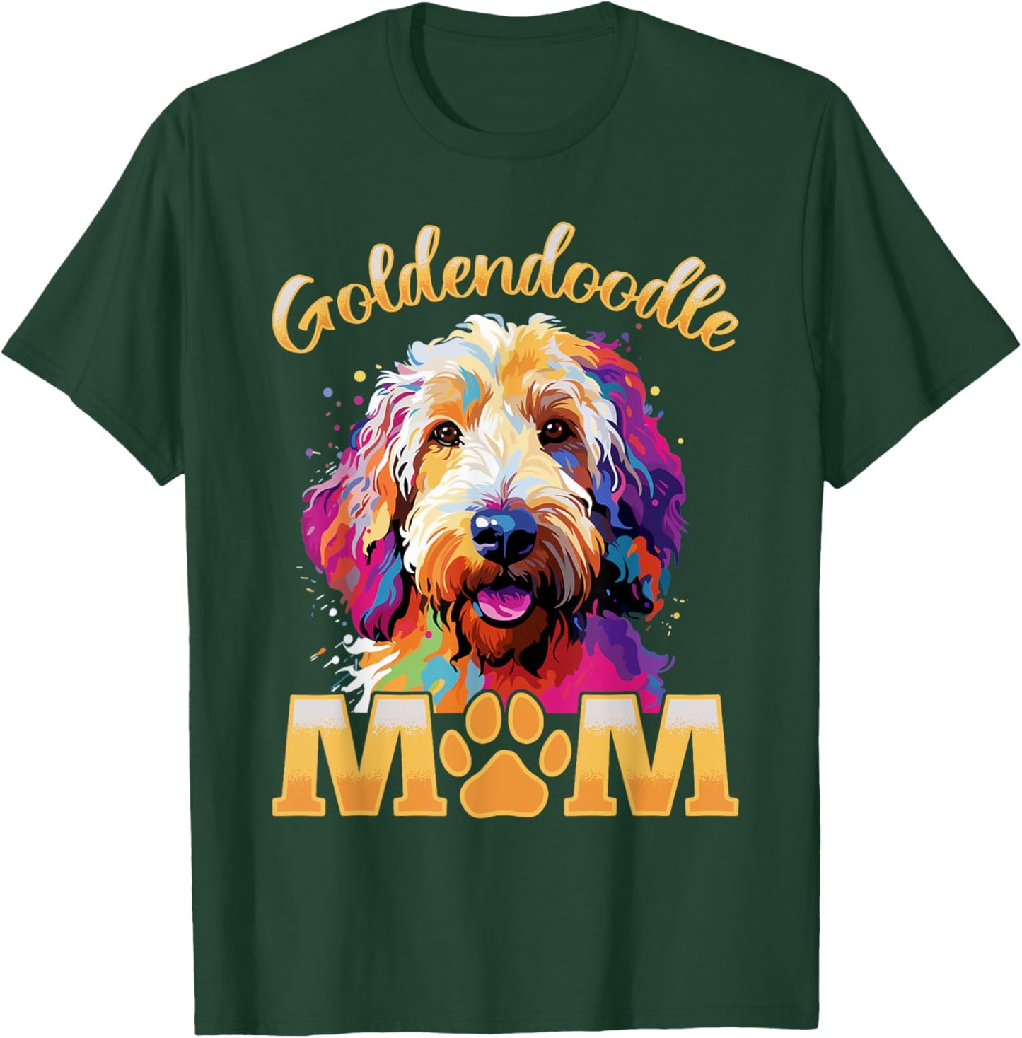 Goldendoodle Dog Breed Pet Goldendoodle Mom Men Women Girls Kids T-Shirt - T-Shirt | Forest
