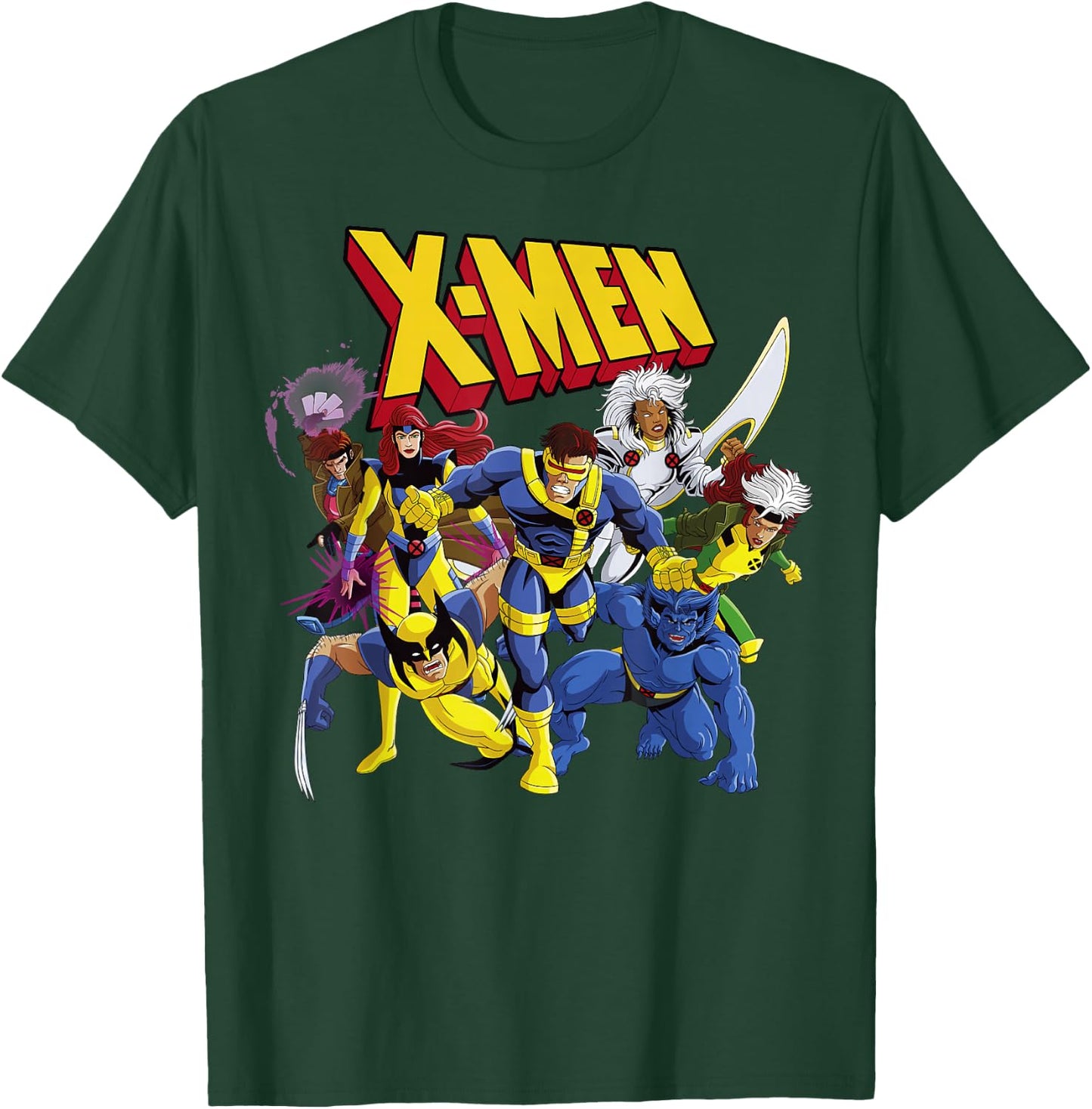 Marvel X-Men Classic Group Shot T-Shirt - T-Shirt | Forest