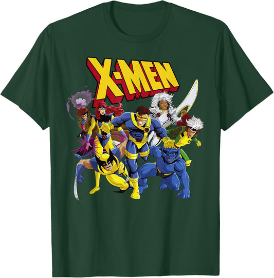 Marvel X-Men Classic Group Shot T-Shirt - T-Shirt | Forest