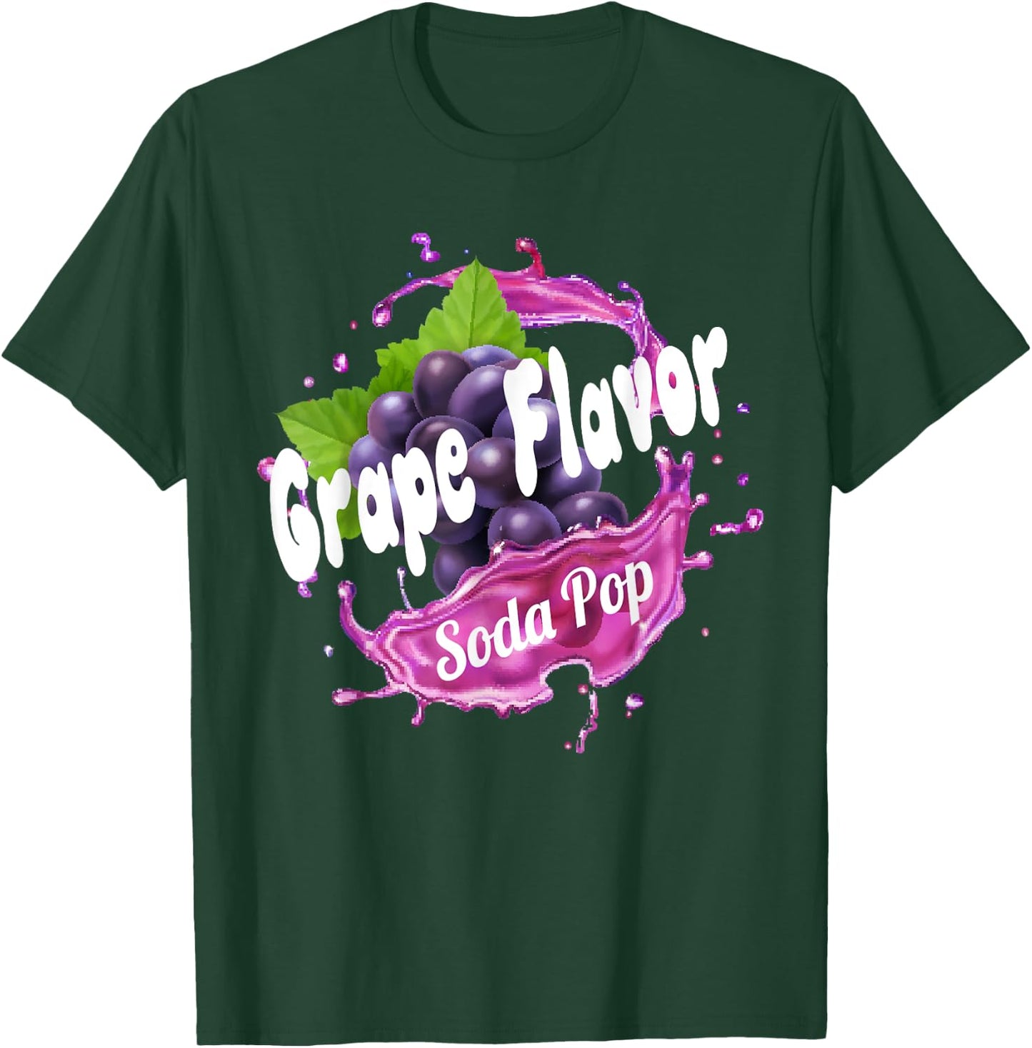 Grape Flavor Soda Pop Costume for Adults and Kids T-Shirt - T-Shirt | Forest