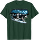 Siberian Husky Sled dogs pulling a winter sledge T-Shirt - T-Shirt | Forest