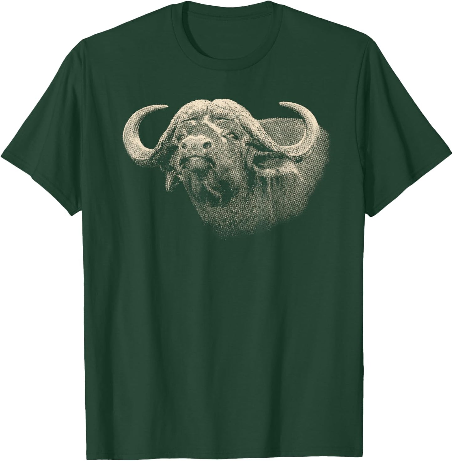 Cape Buffalo African Safari T-Shirt - T-Shirt | Forest