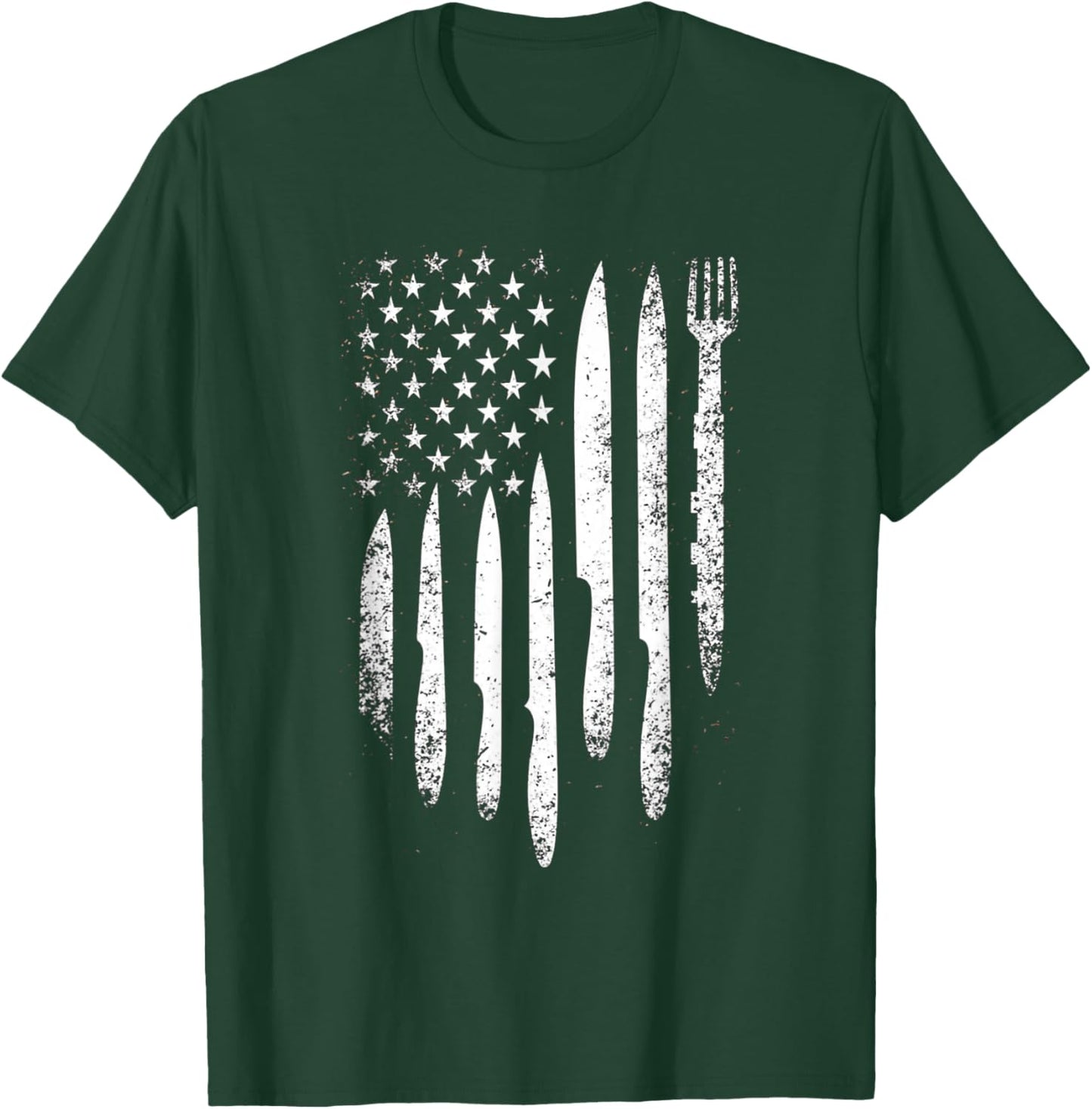 Culinary American Flag T-Shirt - T-Shirt | Forest