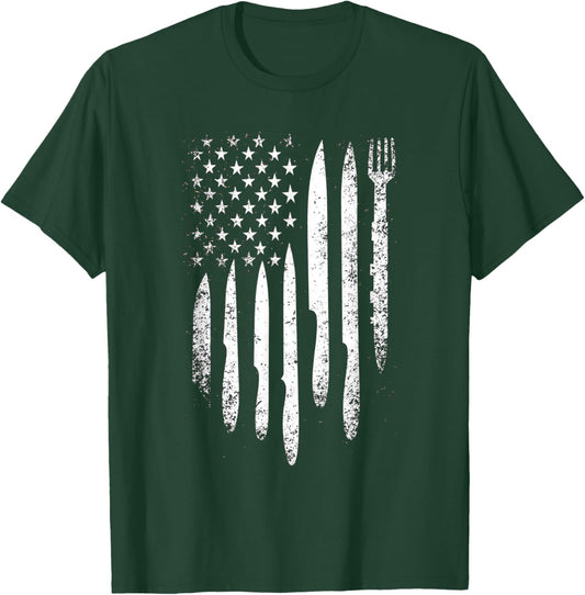 Culinary American Flag T-Shirt - T-Shirt | Forest