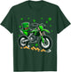 Patrick's Day Dirt Bike Shamrocks Lucky Patrick's Day Coin T-Shirt - T-Shirt | Forest