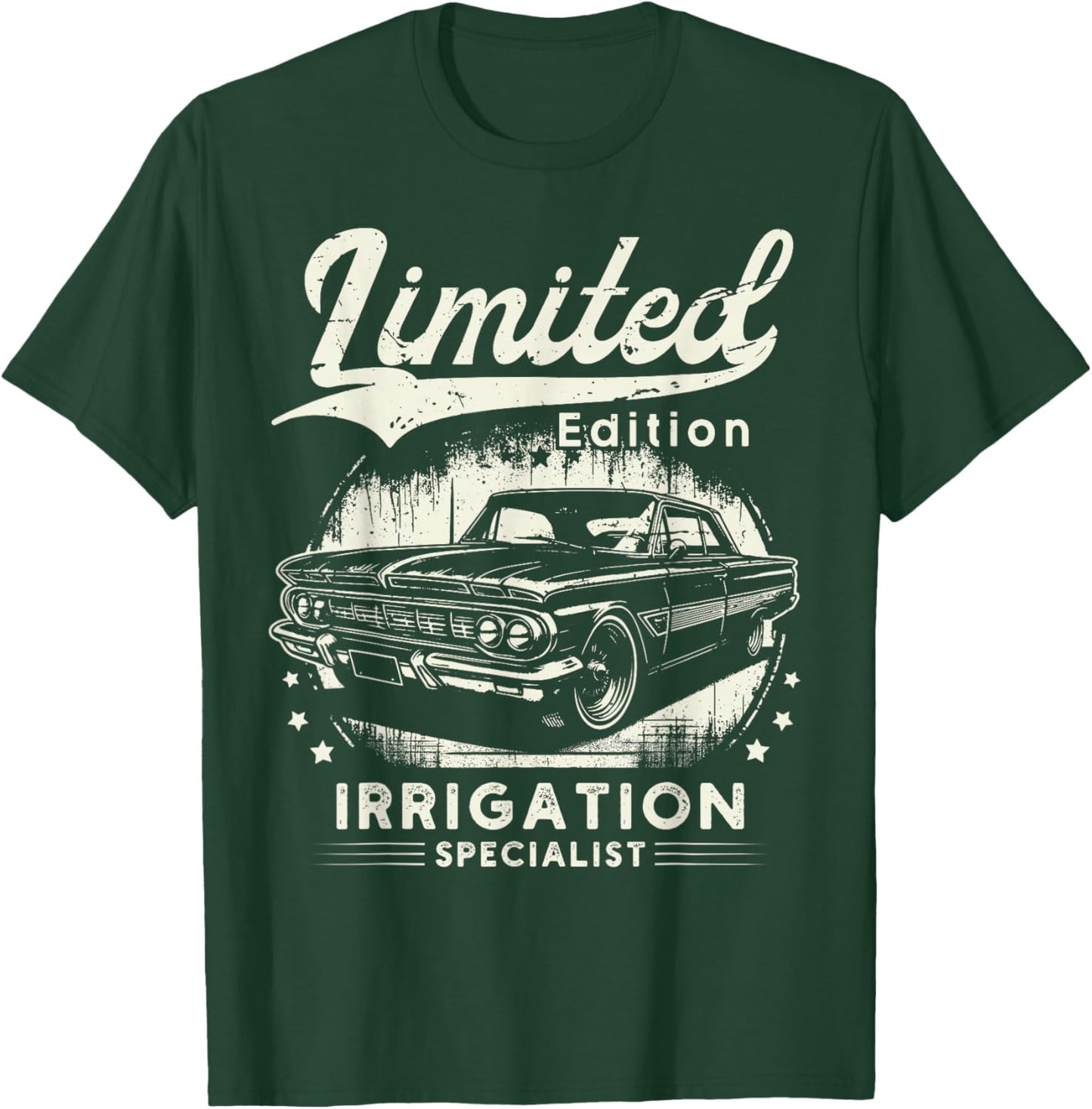 Irrigation Specialist Job Car Birthday Worker Professional T-Shirt - T-Shirt | Forest