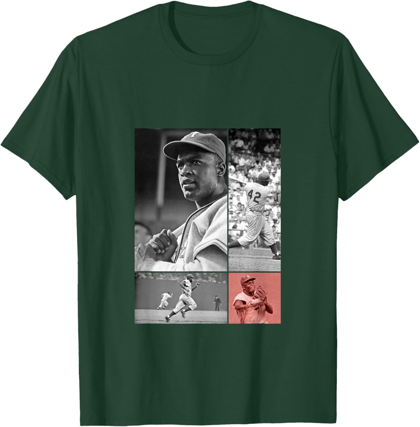 Jackie Robinson_Baseball_035 T-Shirt - T-Shirt | Forest
