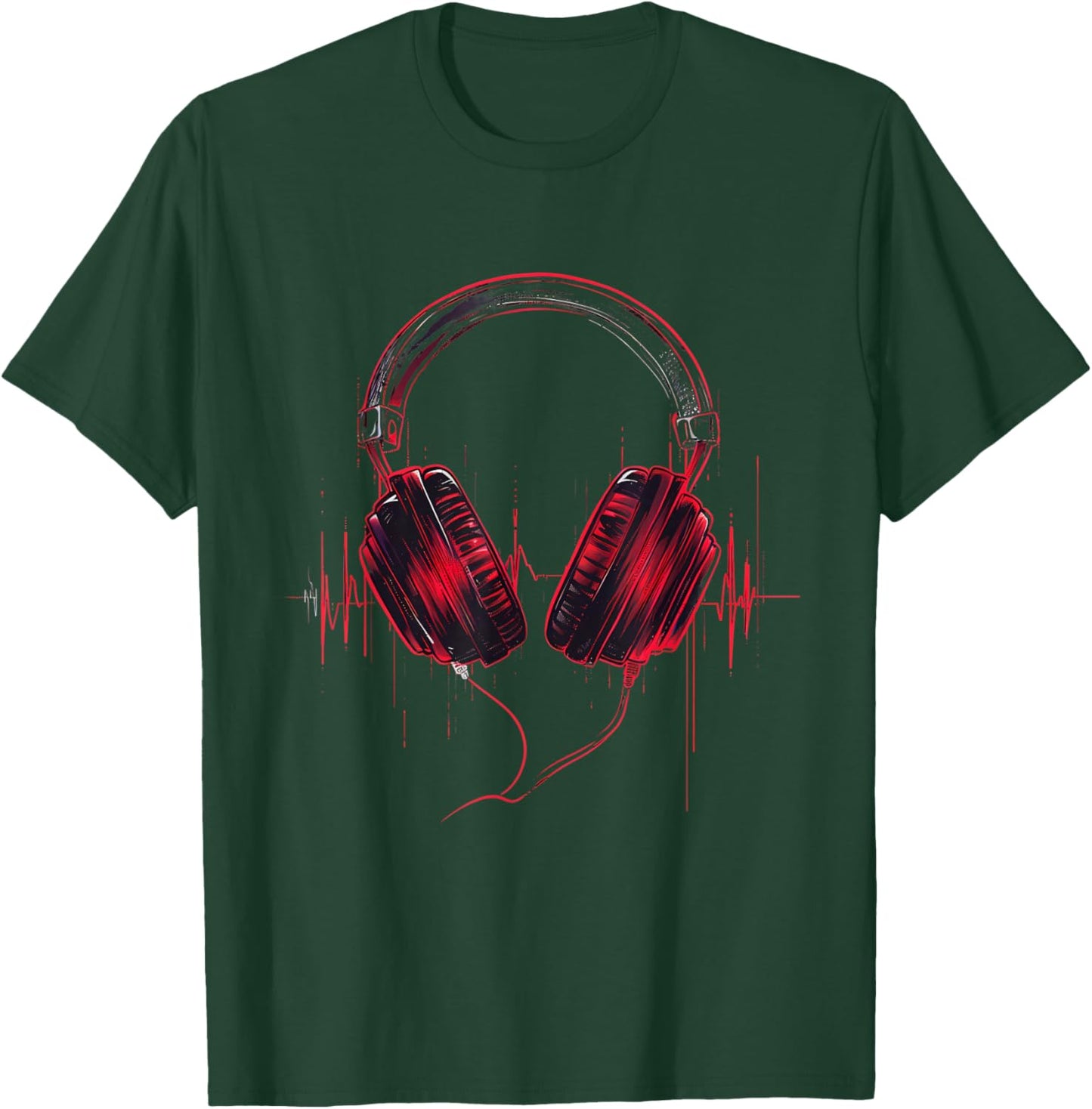 Turntable DJ Music Animals Black Music Themed DJ , , Small, Short Sleeve, Classic Fit, Imported, Polyester 100% T-Shirt - T-Shirt | Forest