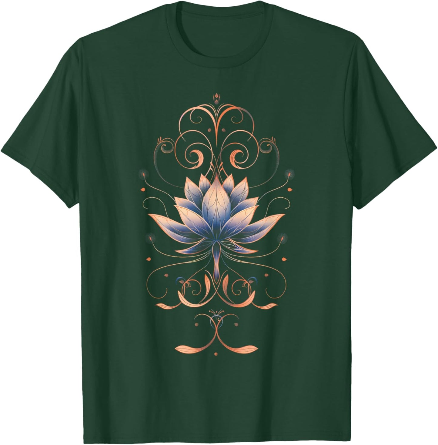 Reiki Lotus Flower New Age Meditation Yoga T-Shirt - T-Shirt | Forest