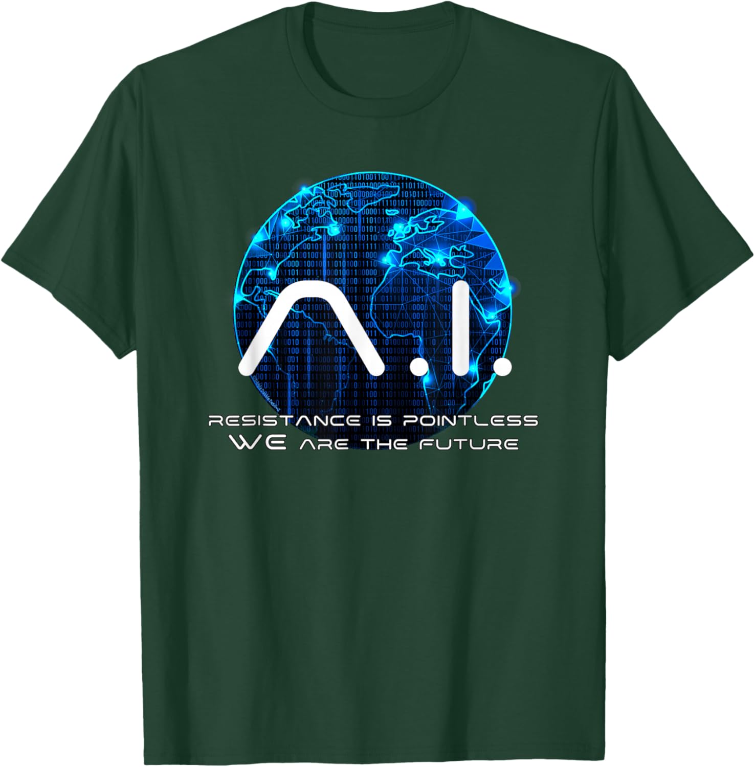 Funny AI Singularity Conspiracy Theory Machine Learning AI T-Shirt - T-Shirt | Forest