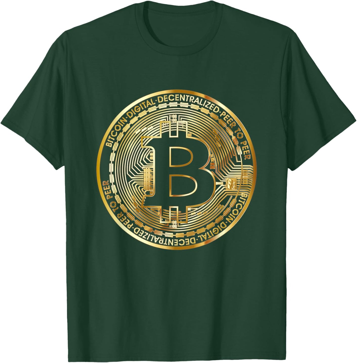 Bitcoin BTC Coin Crypto Trader #bitcoin Future Freedom Gift T-Shirt - T-Shirt | Forest