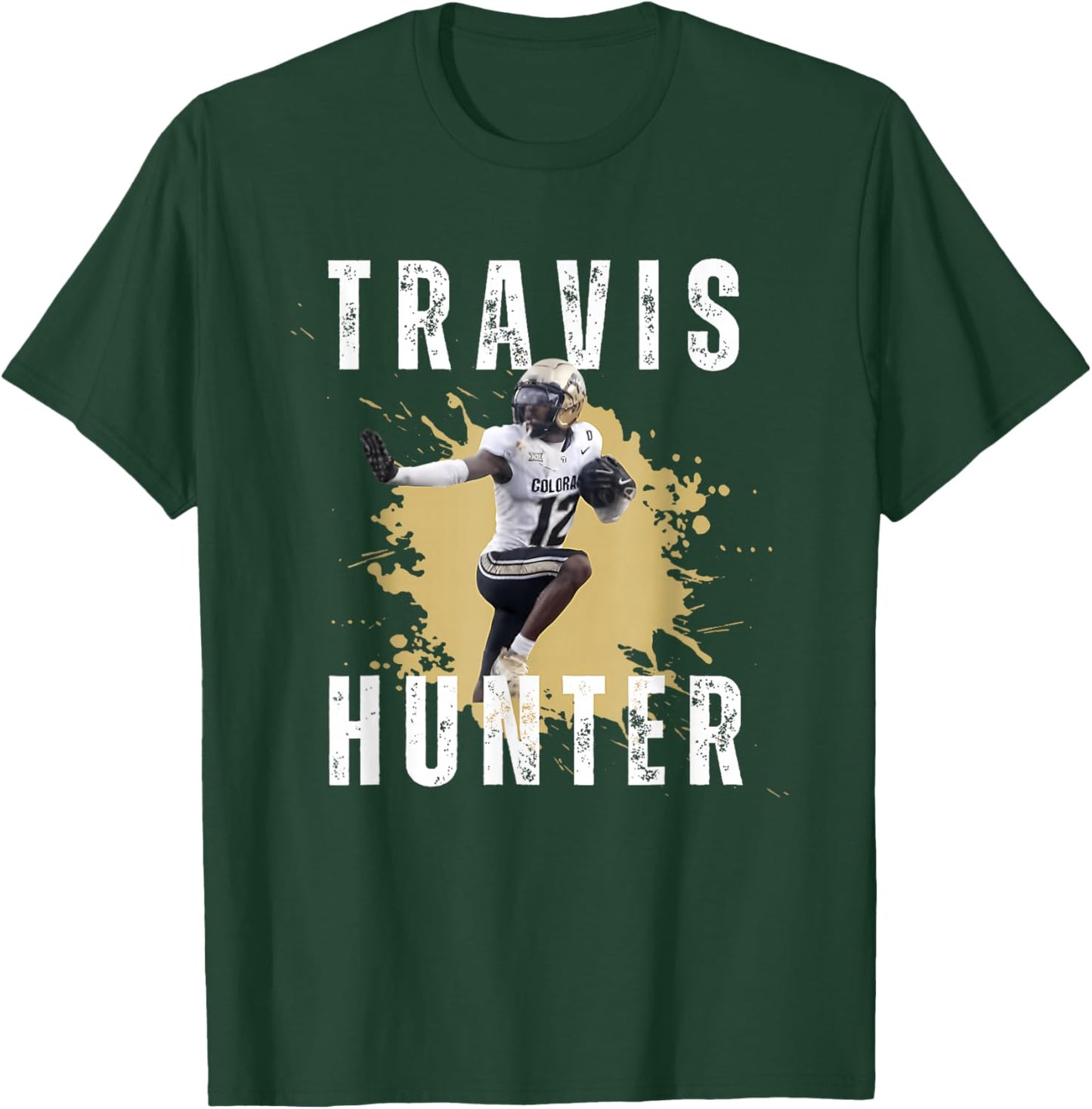 Travis Hunter Design 90s - Funny T-Shirt - T-Shirt | Forest