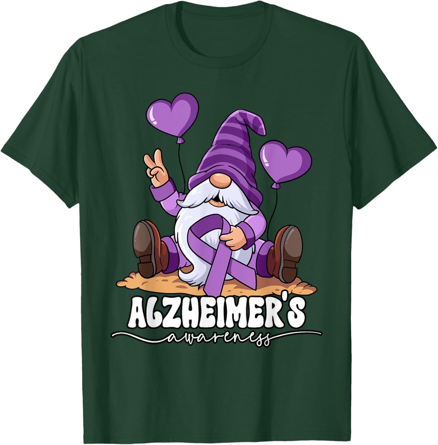 Alzheimer's Awareness T-Shirt - T-Shirt | Forest