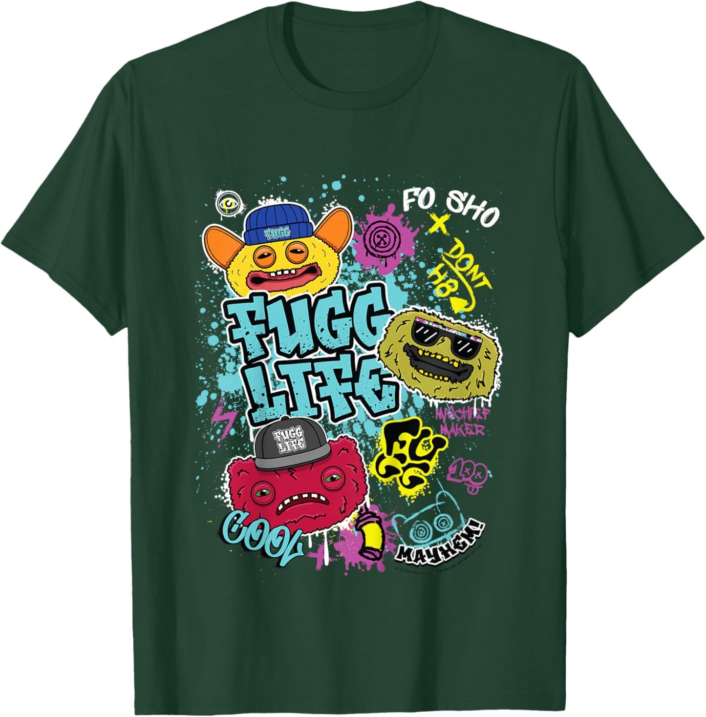 Fugg Life Grin Count Underoo Mcgoo Wide Eyed Weirdo Kids T-Shirt - T-Shirt | Forest