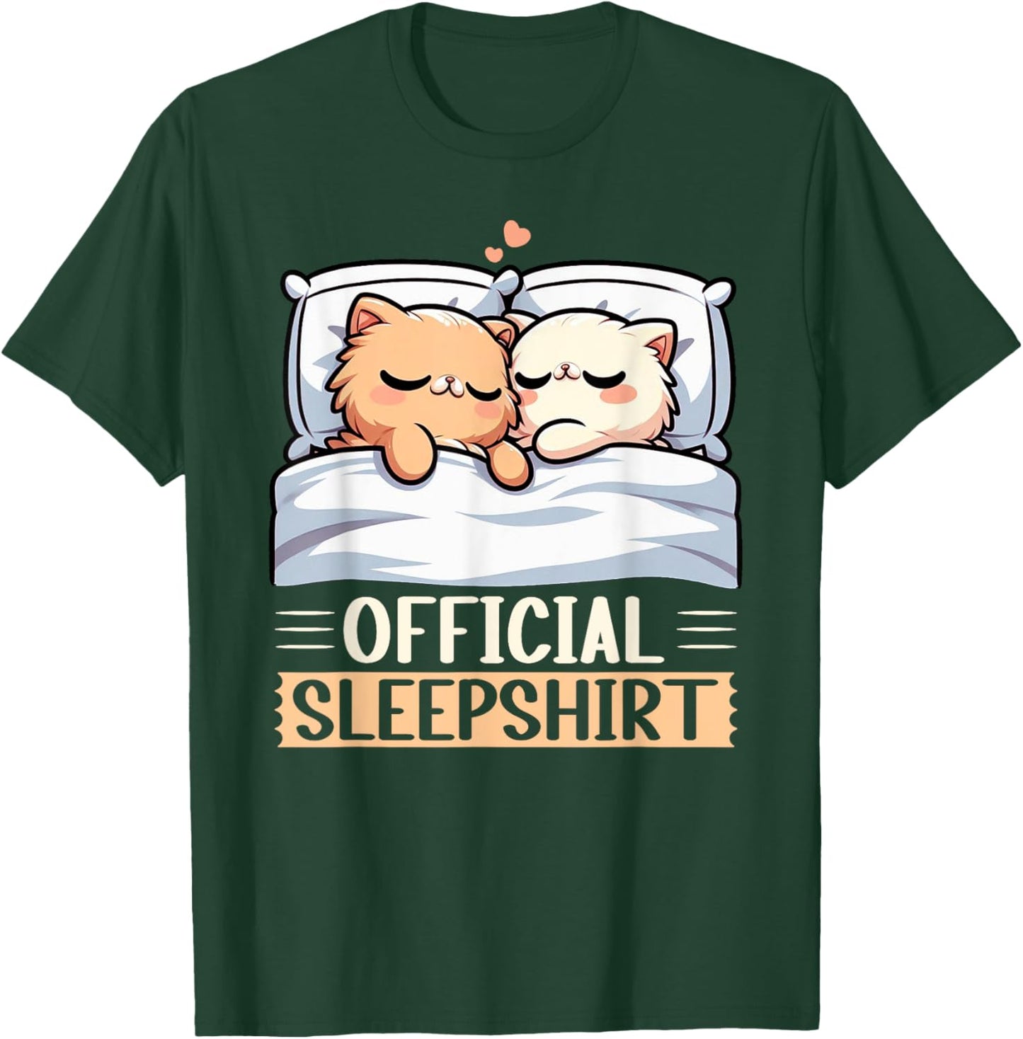 Official Sleepshirt Funny Persian Cat Nap Pajamas Sleepwear Men Women Kids T-Shirt - T-Shirt | Forest
