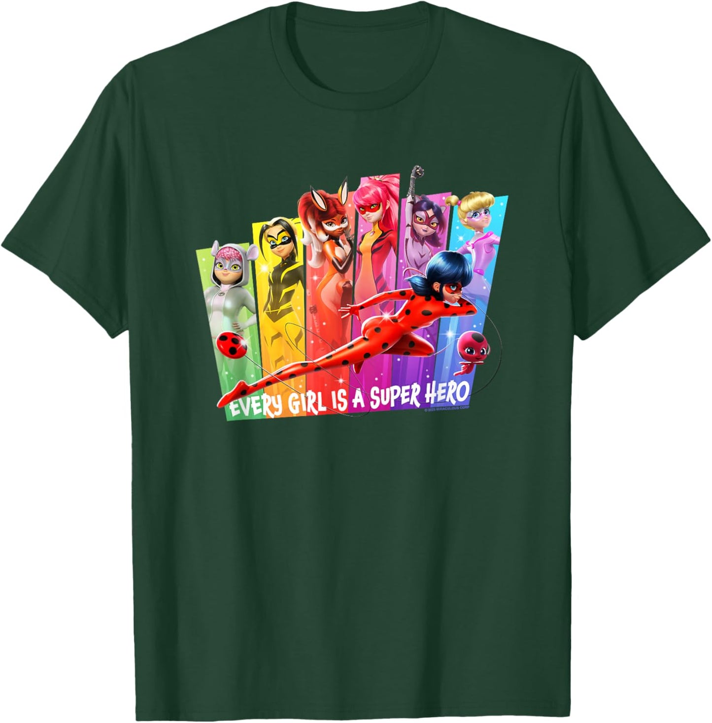 Miraculous Every Girl is A Super Hero T-Shirt - T-Shirt | Forest
