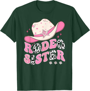 Rodeo Sister Pink CowGirl 1St Birthday Family Matching T-Shirt - T-Shirt | Forest