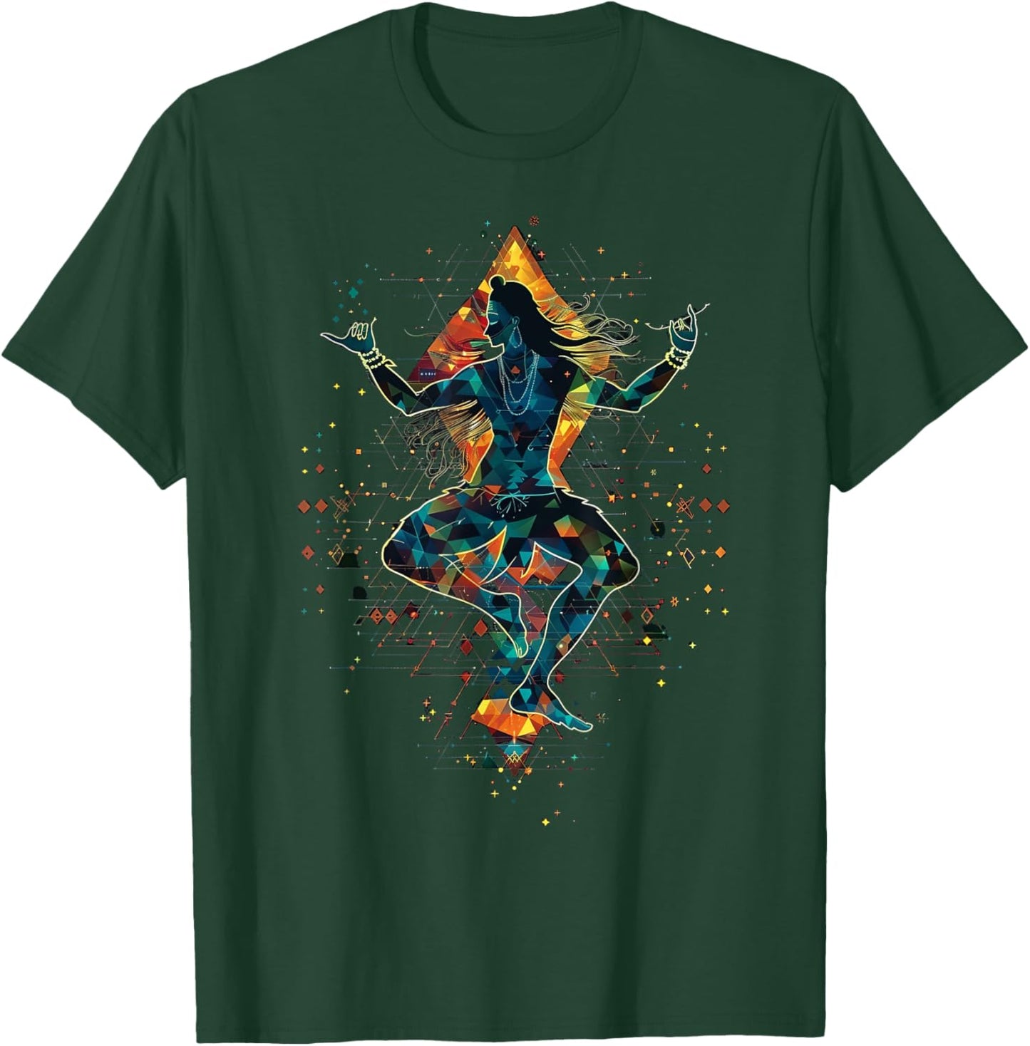 Shiva spiritual hindu god tandava dance yoga meditation T-Shirt - T-Shirt | Forest