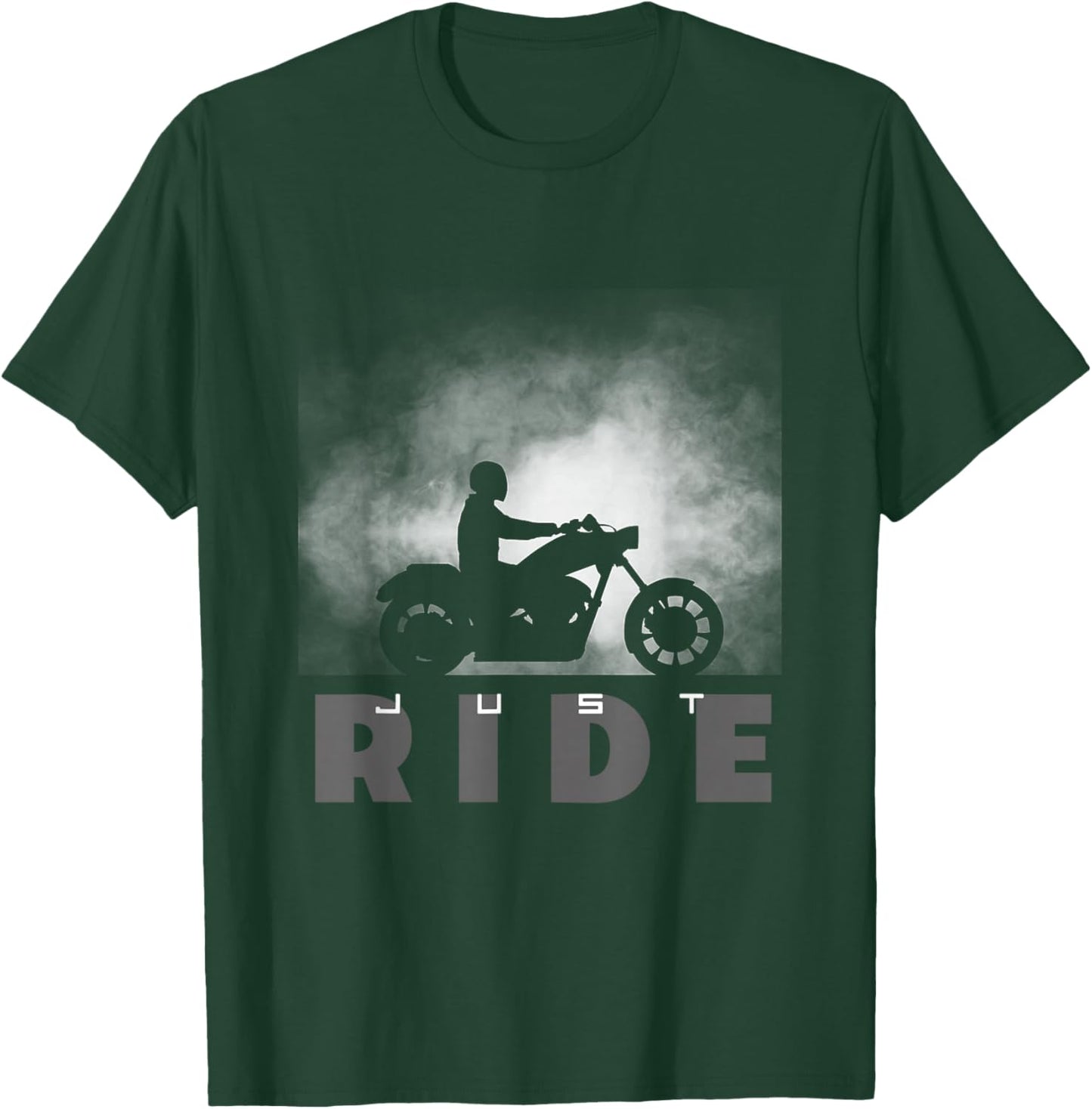 Just Ride Motorcycle Apparel - Biker Motorcycle T-Shirt - T-Shirt | Forest