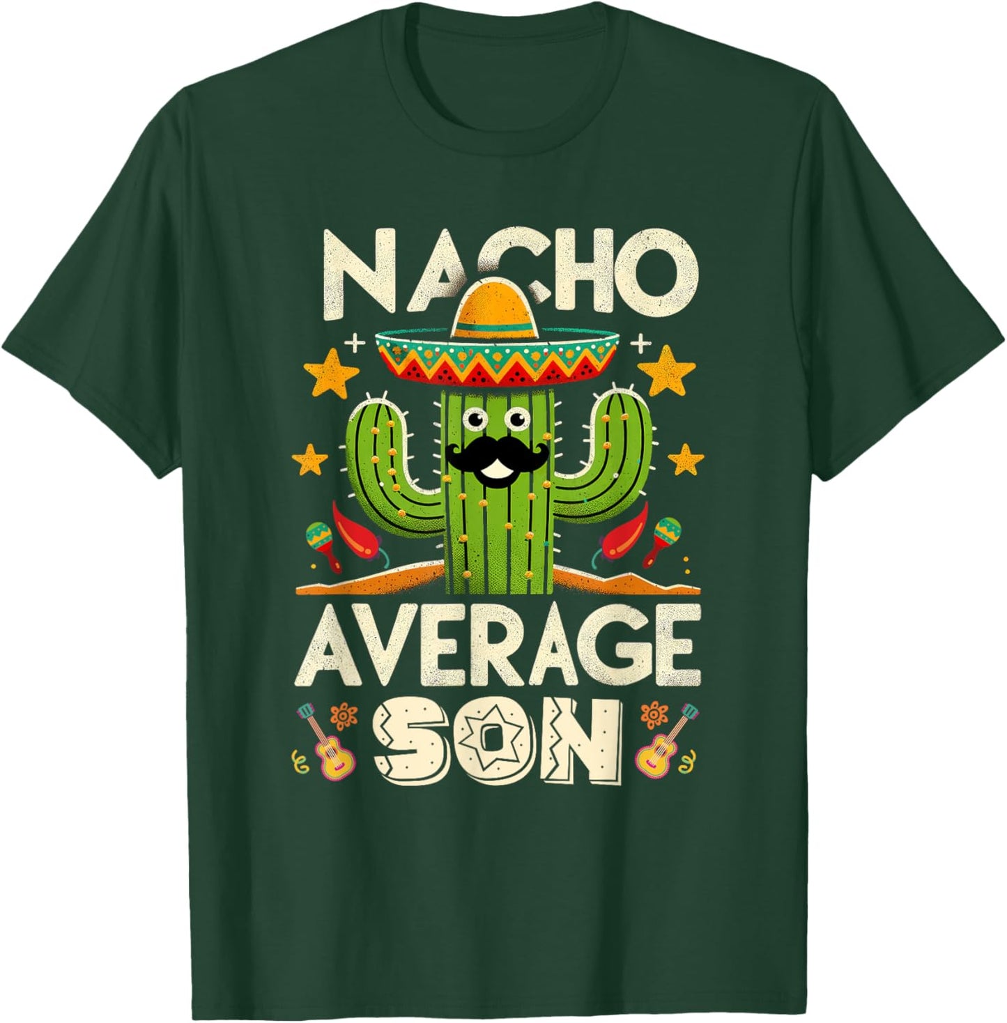 Cinco De Mayo Family Matching Shirts Nacho Average Son T-Shirt - T-Shirt | Forest