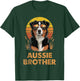 Retro Australian Shepherd Brother Funny Vintage Dog Owner T-Shirt - T-Shirt | Forest