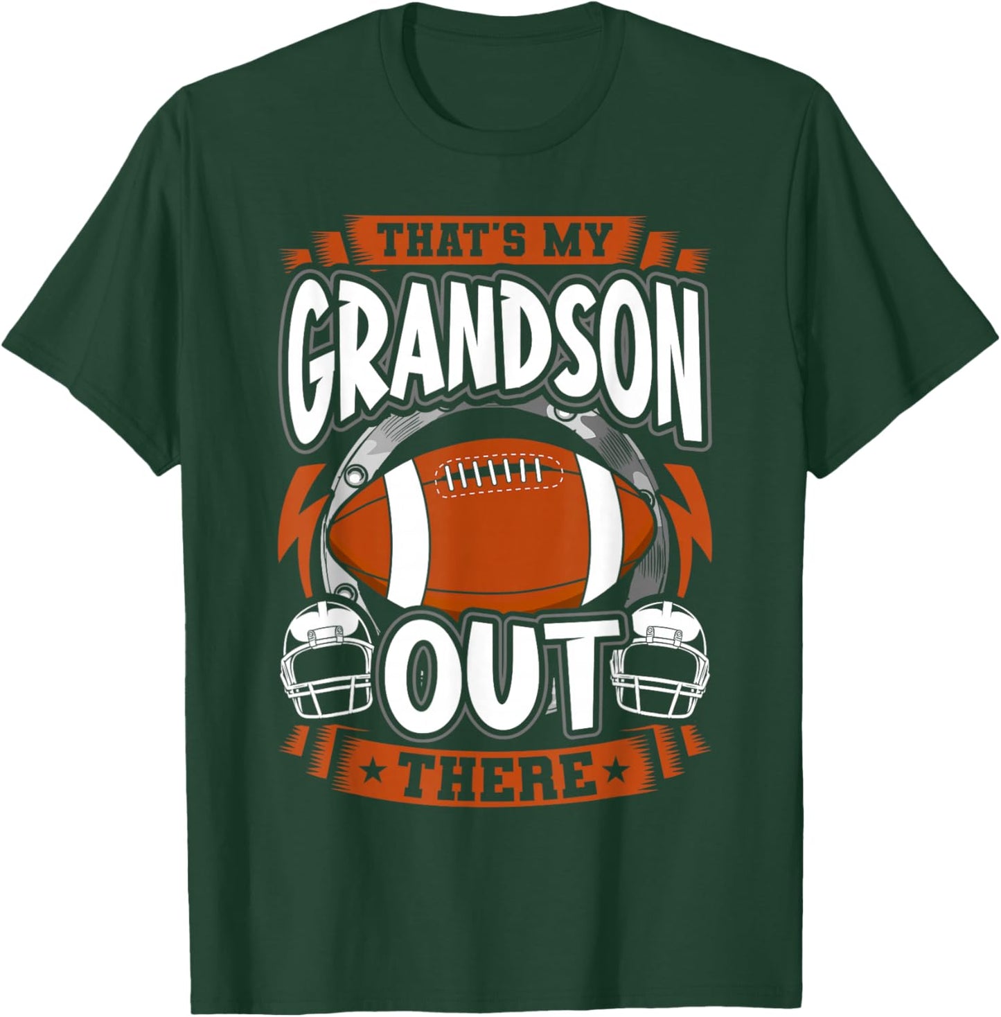 That's my Grandson Out There - Vintage Football T-Shirt - T-Shirt | Forest