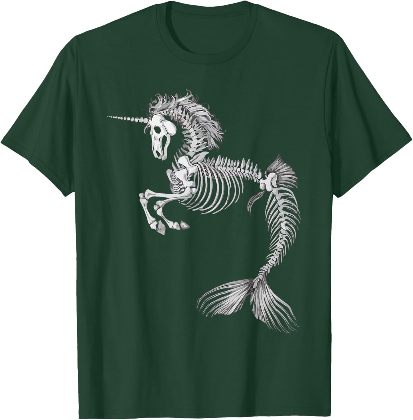 Zombie Mermaid Halloween Costume Spooky Trick Or Treat T-Shirt - T-Shirt | Forest