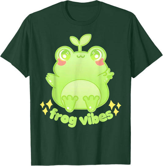Froggy Crossing Frog Vibes T-Shirt - T-Shirt | Forest