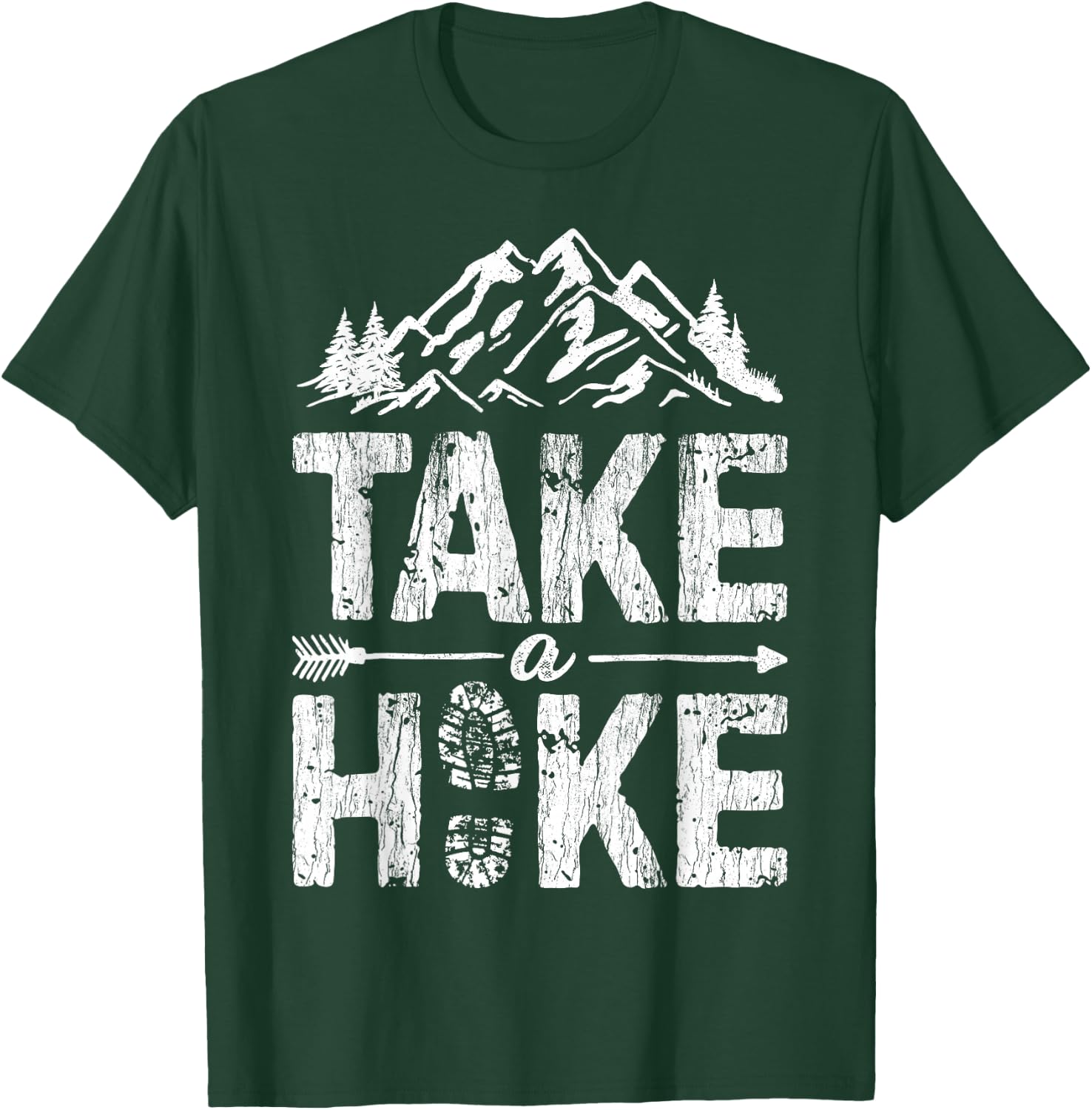 Take A Hike Outdoor Hiking Nature Hiker Vintage Men Women T-Shirt - T-Shirt | Forest