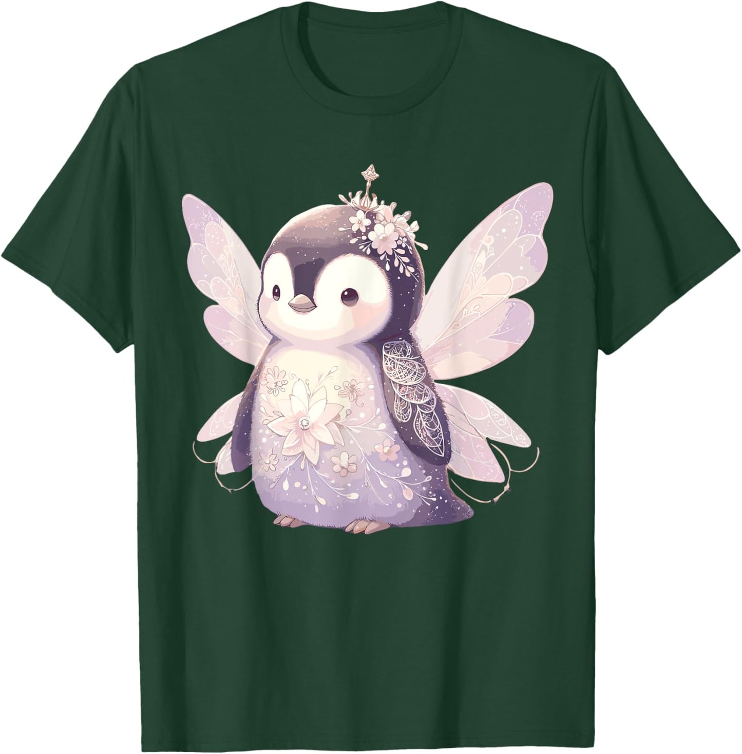 Cute Fairy Fairycore Aesthetic Penguin Lover Apparel Penguin T-Shirt - T-Shirt | Forest