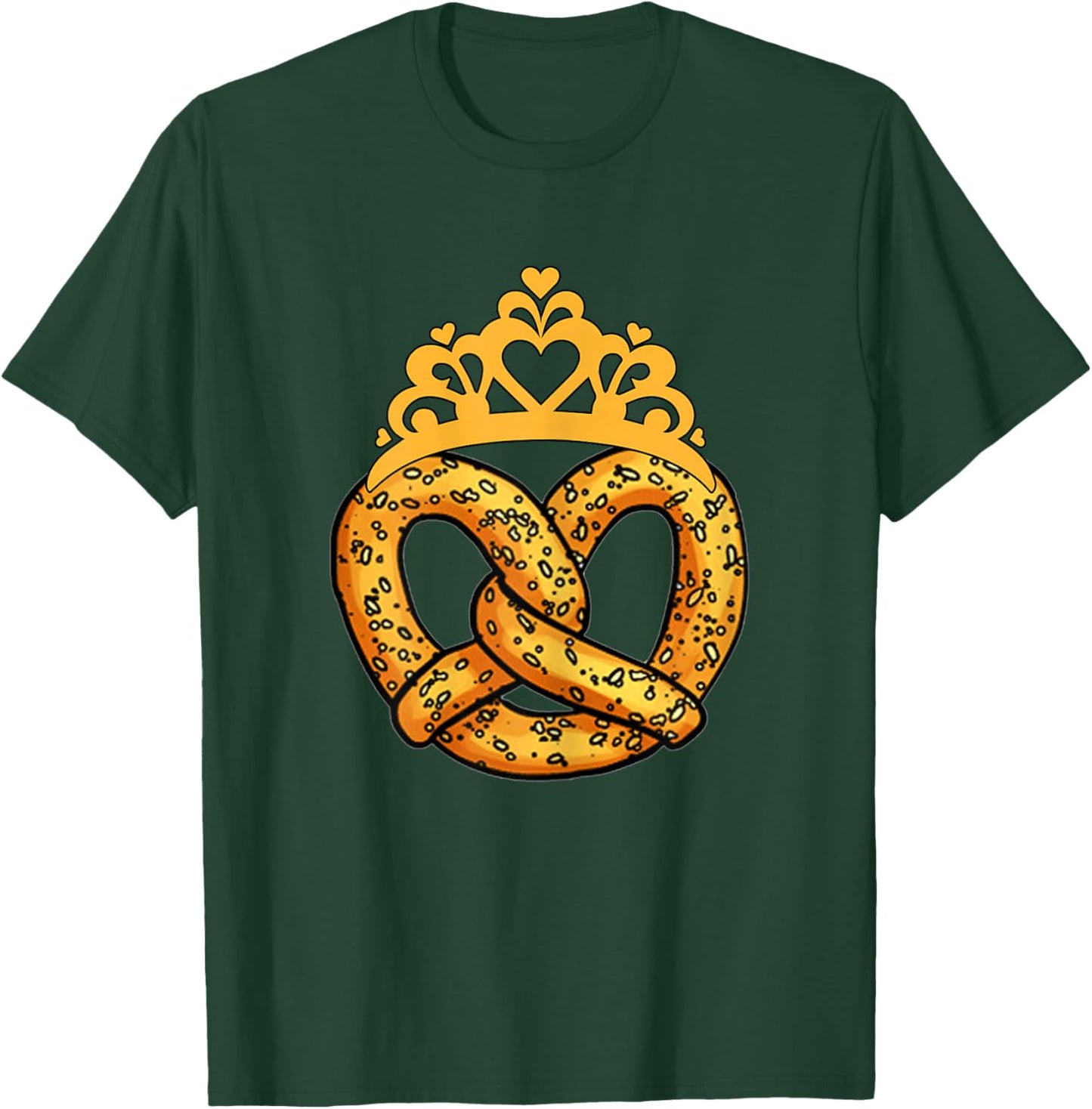 I Heart Pretzel Love Pretzel It's Pretzel Time Pretzel Queen T-Shirt - T-Shirt | Forest