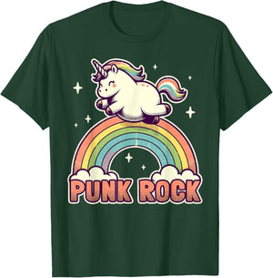 Punk Rock Unicorn I Punk Rock T-Shirt - T-Shirt | Forest
