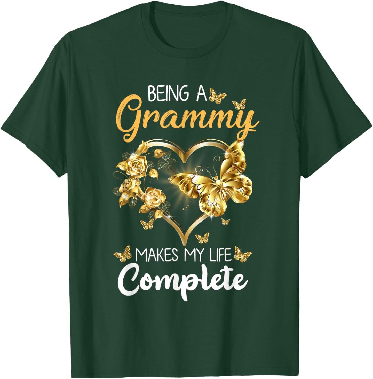 Being A Grammy Makes My Life Complete Announcement Funny T-Shirt - T-Shirt | Forest