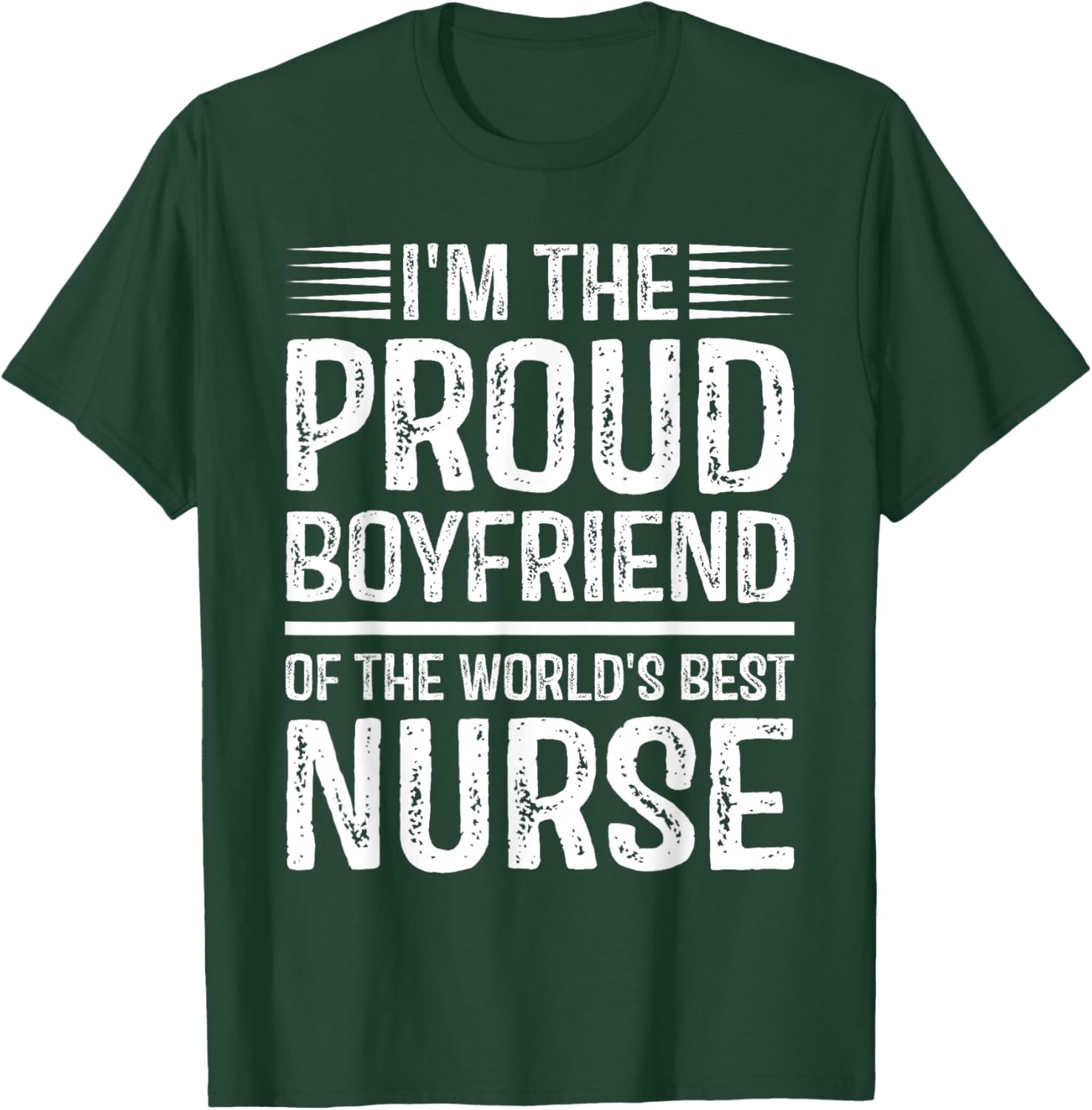 Proud Boyfriend Of Awesome Nurse T-Shirt - T-Shirt | Forest