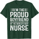 Proud Boyfriend Of Awesome Nurse T-Shirt - T-Shirt | Forest