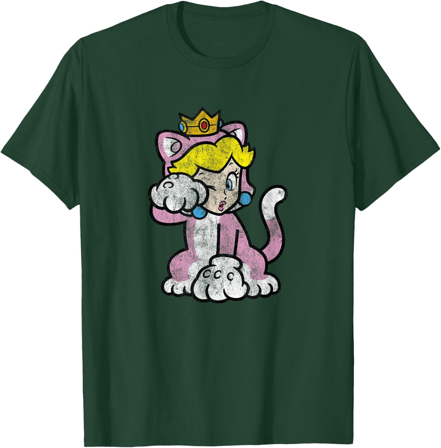 Super Mario 3D Bowser's Fury Princess Peach Cat Portrait T-Shirt - T-Shirt | Forest