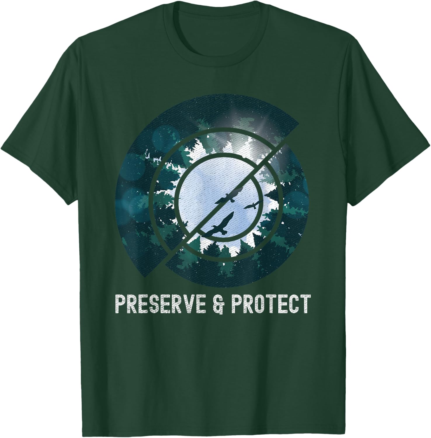 Wildlife Nature Preserve & Protect Bird Forest Conservation T-Shirt - T-Shirt | Forest